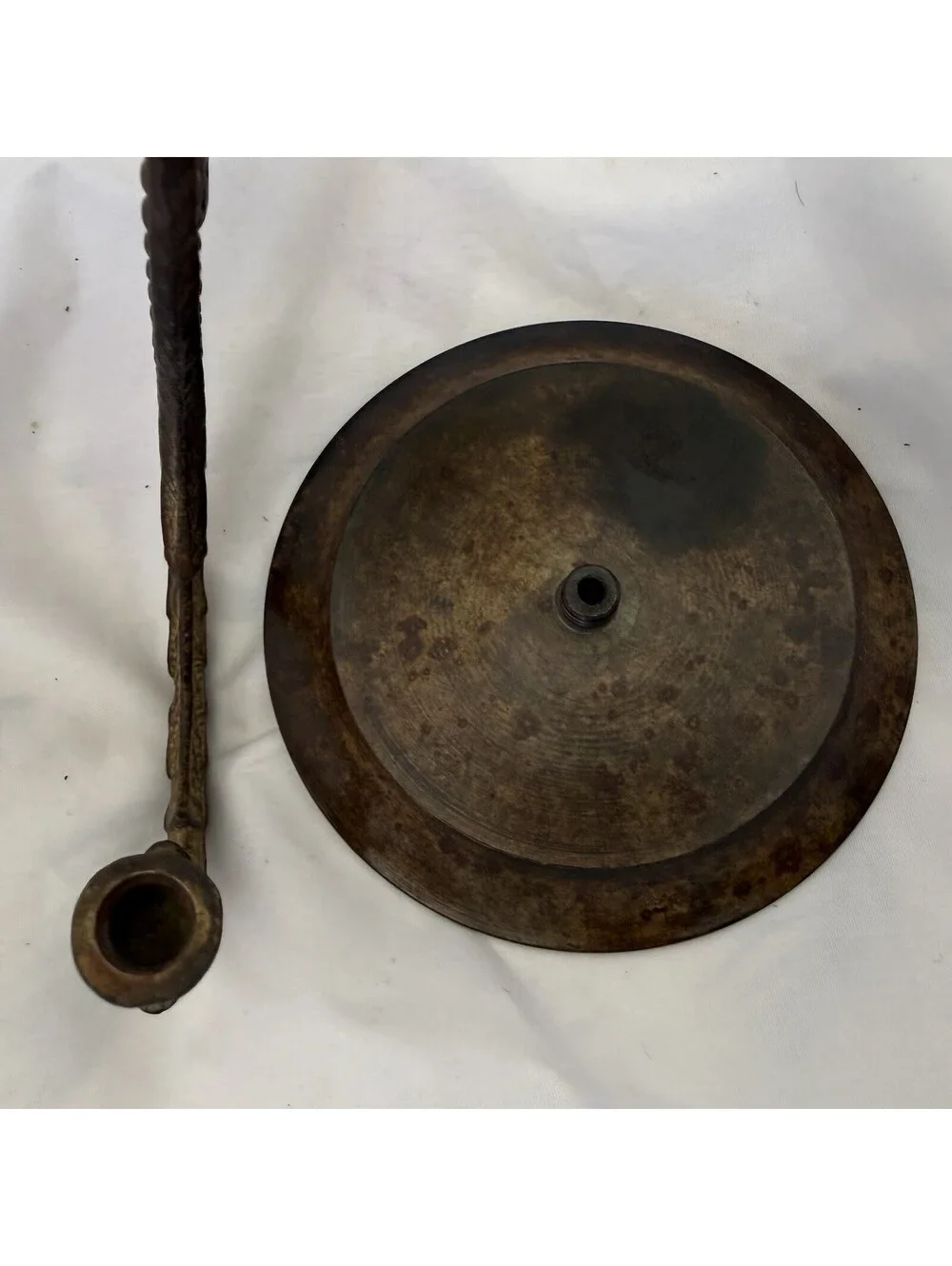 2 Rustic Cast Iron Candle Holder Wall Sconces Pillar Large Farmhouse